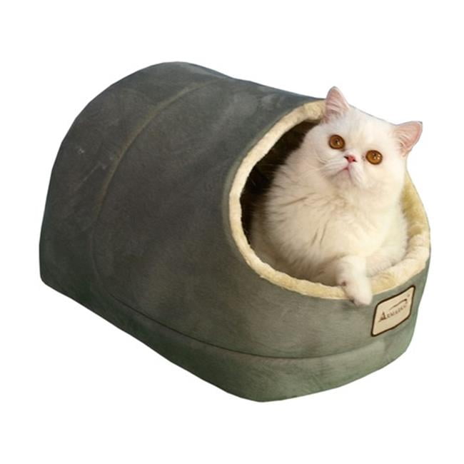 C18HHLMH Armarkat Pet Bed Cat Bed 18 x 12 x 14 Sage green & Beige