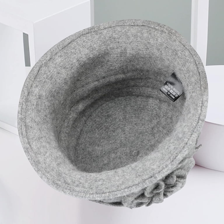Women Beret Hat French Vintage Floral Wool Dress Cloche  display picture 1