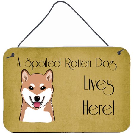 Carolines Treasures Shiba Inu Spoiled Dog Lives Here By Denny Knight Painting Print