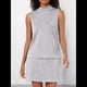 thumbnail image 4 of Conjuntos de Falda de 2 Piezas para Mujer, Conjuntos de Verano para Vacaciones en la Playa, Blusas de Cuello Alto, Falda de Tenis, Conjuntos de Estar por Casa. Gris S, 4 of 8