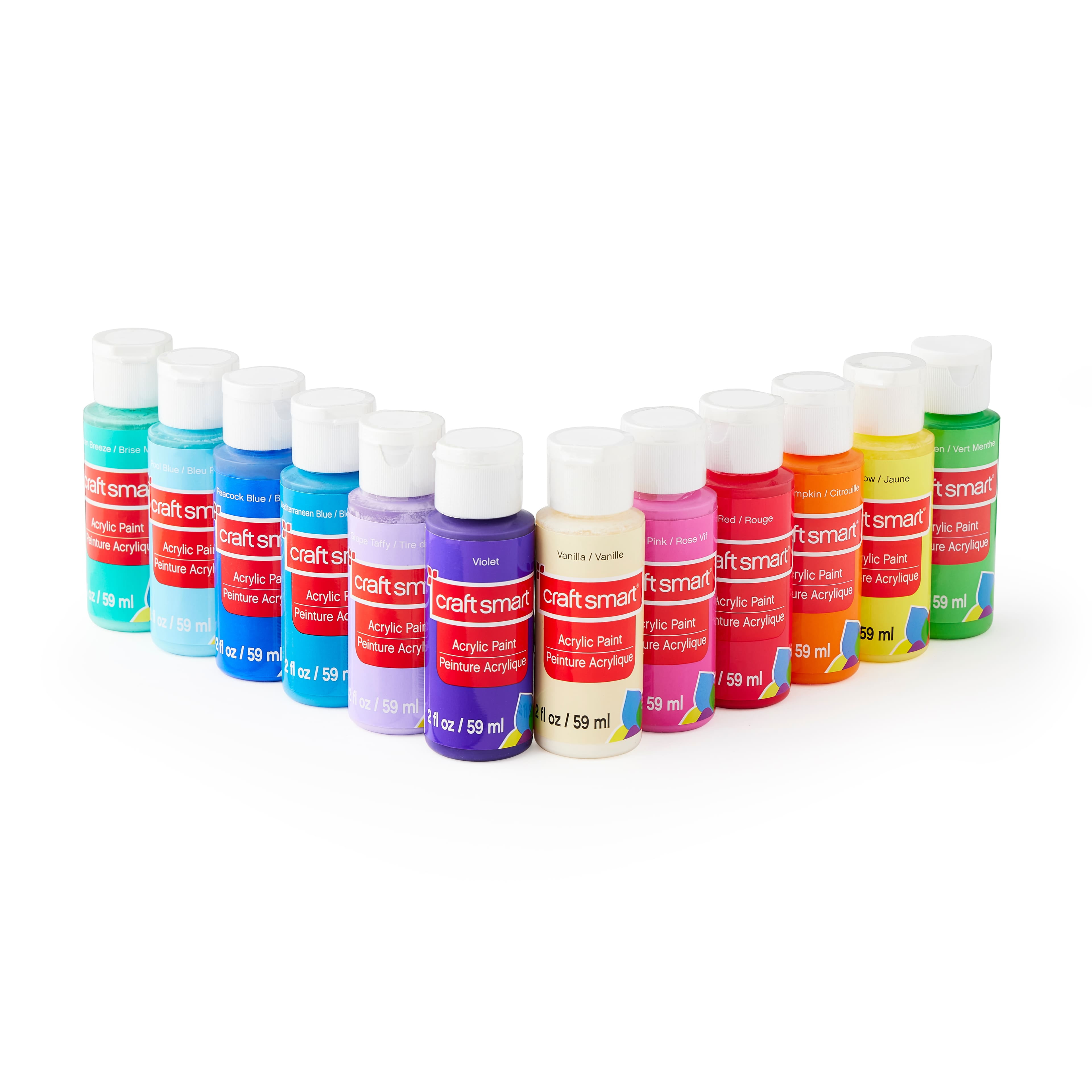 Craft Smart Bright Acrylic Paint Value Pack, 12 Packs: 12 ct. (144 total)