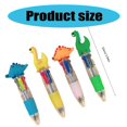 thumbnail image 3 of 12Pcs Cartoon Dinosaur Multicolor Pen for Kid, 4 Color-in-1 Ballpoint Pen Retractable Ballpoint Pen Stocking Fillers, 3 of 4