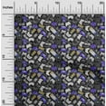 thumbnail image 2 of oneOone Cotton Poplin Lapis Blue Fabric Kids Game Sewing Fabric By The Yard Printed Diy Clothing Sewing Supplies 42 Inch Wide, 2 of 4