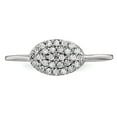 thumbnail image 4 of 14K White Gold Ring Band Diamond center Stone Mounting Round, Size 5, 4 of 5