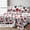 Full, variant on 4pcs Love Heart Print Bed Sheet Set - Soft Microfiber Bedding with Deep Pocket Fitted Sheets, Hotel Grade, Skin-Friendly, Wrinkle Resistant, Breathable, Available in Twin, Full, Queen, King Sizes