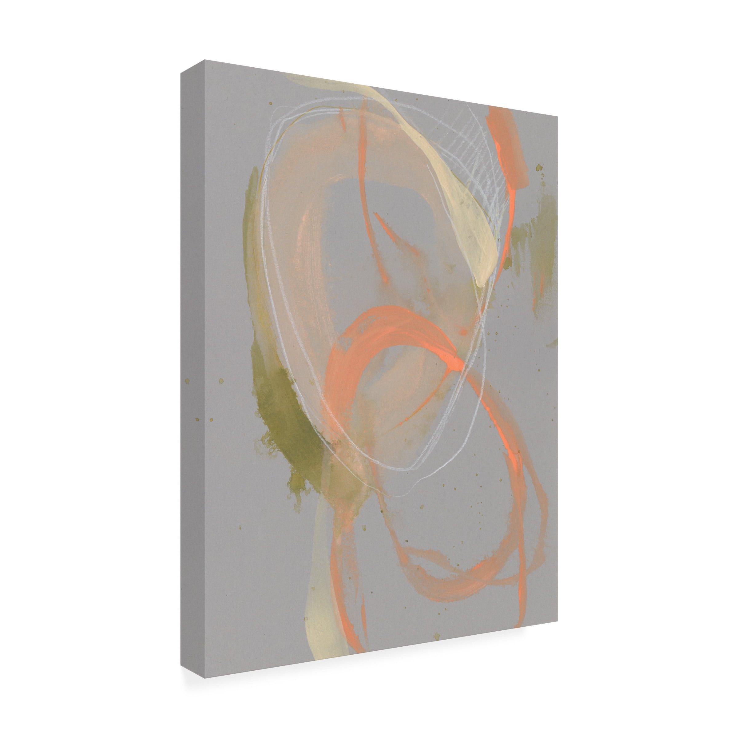 Jennifer Goldberger 'Pastel Loops II' Canvas Art