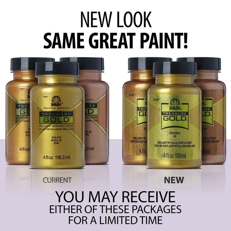 ◎美品◎  Majestic ゴールデンミンクコート ゴールドタグ FolkArt Craft Shiny Treasure Gold Metallic Paint - Walmart.com