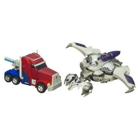 Transformers Prime First Edition Action Figure Set - Optimus Prime vs Megatron with DVD - Entertainment Pack Limited Edition