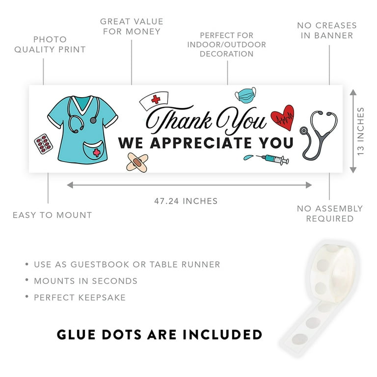 koyal-wholesale-nurses-week-thank-you-we-appreciate-you-banner-large-cna-week-nurse-appreciation-decor-pk-1-walmart-com for Free Printable Cna Shower Sheets Koyal Wholesale Nurses Week Thank You We Appreciate You Banner, Large CNA Week Nurse Appreciation Decor, Pk-1 - Walmart.com for Free Printable Cna Shower Sheets