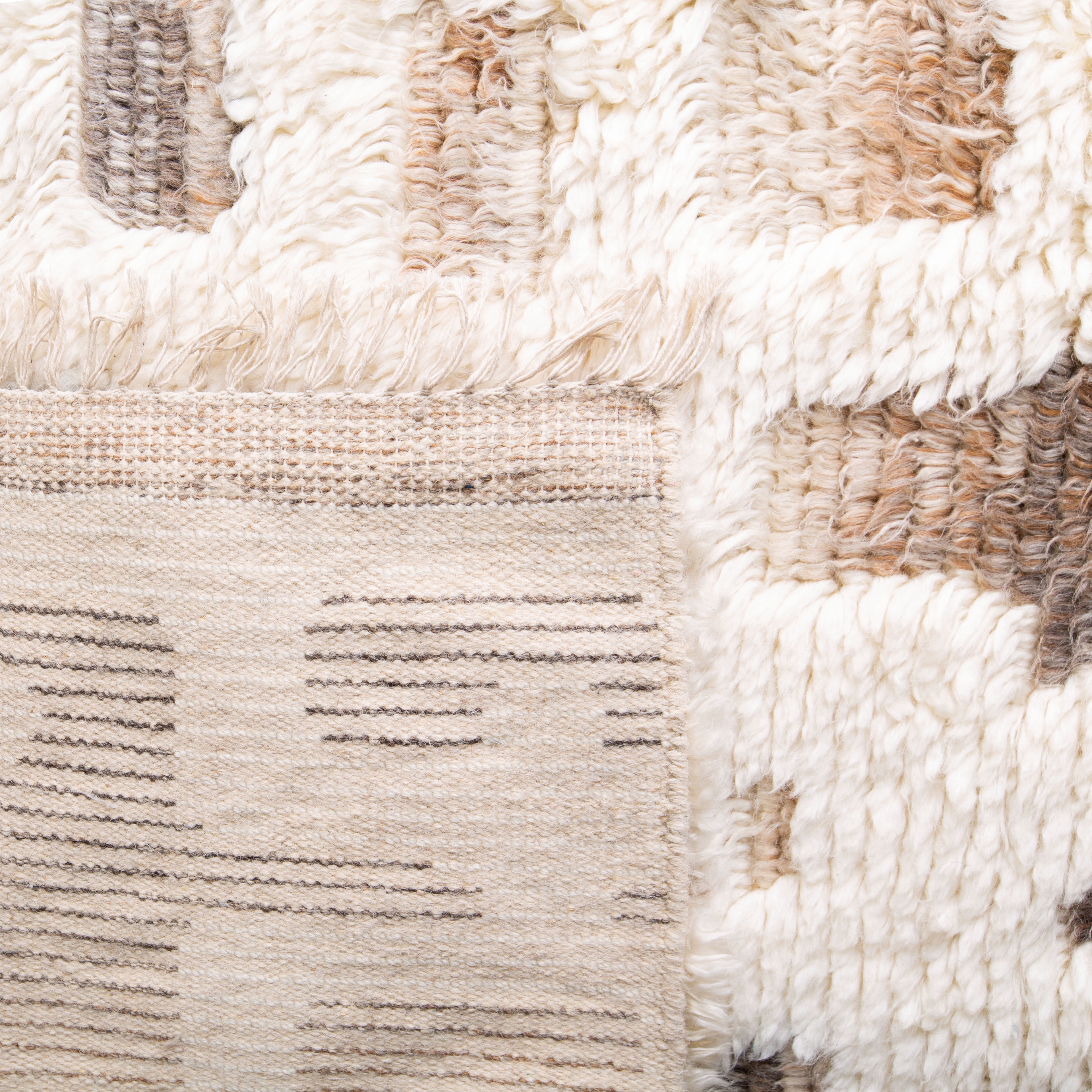 SAFAVIEH Manhattan Margaret Abstract Maze Area Rug, Ivory/Grey, 5' x 8'