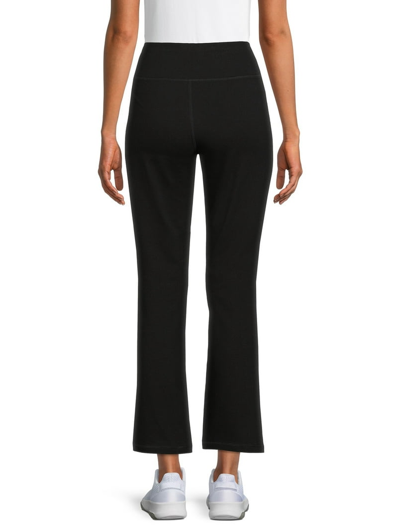 Athletic Works Women's Petite Straight Leg Pants, Cotton