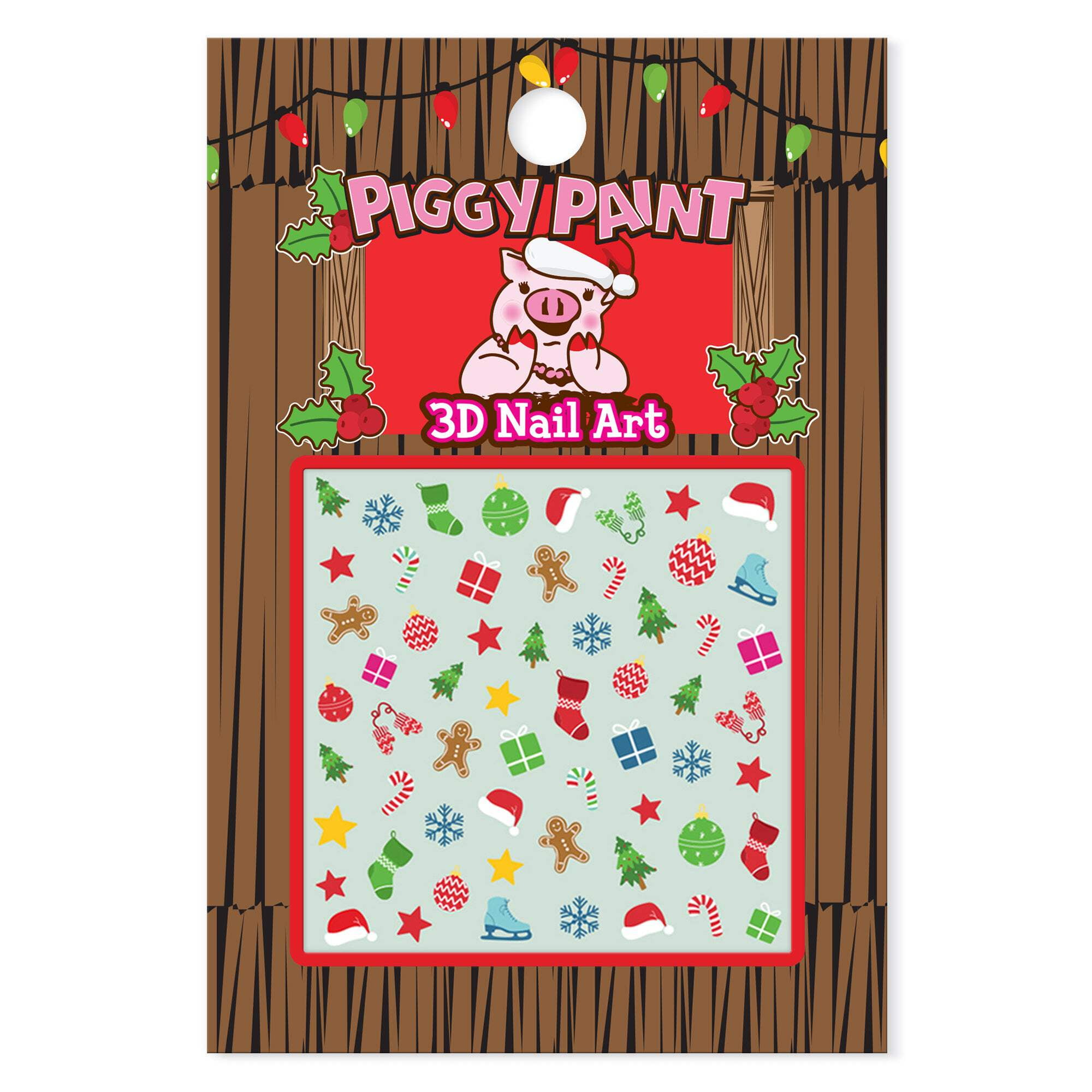 Piggy Paint Merry MistleTOES Gift Set - Kids Non-toxic Nail Polish, Stocking Stuffer, Christmas, Holiday