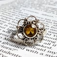 thumbnail image 2 of Handmade Sterling Silver Citrine Ring: Round Gemstone Jewelry, 2 of 10
