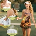 thumbnail image 6 of Yuyamidu Horse Women's Tennis Mini Dresses Summer Sleeveless Dresses Built in Shorts with Pocket Sunflowers Golf Athletic Dress Size 2XL Two Piece Active Dress for Biking/Hiking, 6 of 7