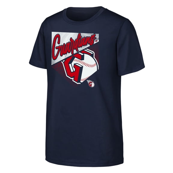 Youth Outerstuff Navy Cleveland Guardians Prime Plate T-Shirt