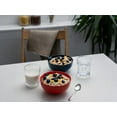 thumbnail image 6 of Ceramic Bowls Set of 6, 20 oz, Microwave & Dishwasher Safe, Navy, Deep Interior for Soup, Pasta, Oatmeal, 6 of 7