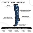 thumbnail image 2 of Sikiie Space Dinosaur 1 Pairs Compression Socks for Men and Women 15-20 mmHg Running Support Socks, 2 of 7