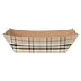 thumbnail image 4 of Bio Tek 1/2 lb Plaid Paper #50 Food Tray / Boat - 4 1/4" x 2 3/4" x 1 1/2" - 400 count box, 4 of 10