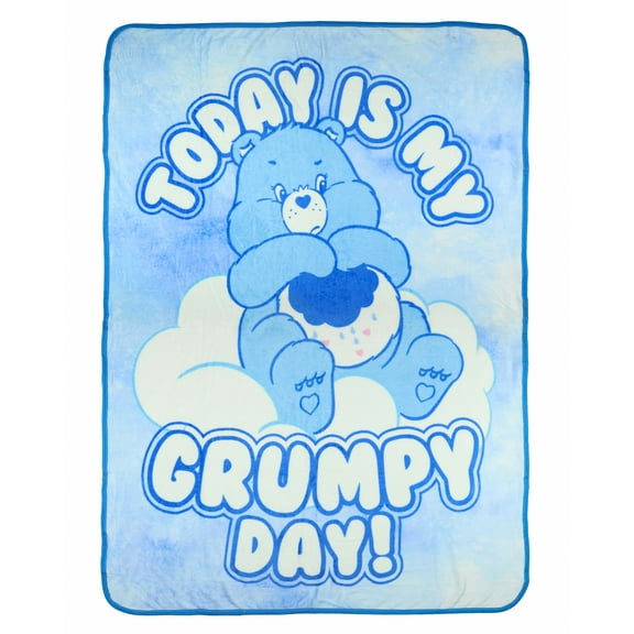 Care Bears Blanket Today Is My Grumpy Day Fleece Throw 45"X60"