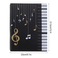 thumbnail image 2 of HOMEMAXS Sheet Music Folder with Clear Splint and Sturdy Shell for Holding Papers Documents Black PP, 2 of 6