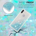 thumbnail image 4 of Compatible with Samsung Galaxy A11 Case Glitter Liquid Cute Clear Phone Case Floating Quicksand Shockproof Protective Bumper Silicone Soft TPU Case for Samsung Galaxy A11 Star Blue YB, 4 of 14