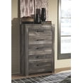 thumbnail image 3 of Pemberly Row Contemporary Transitional 5 Drawer Chest in Gray, 3 of 6