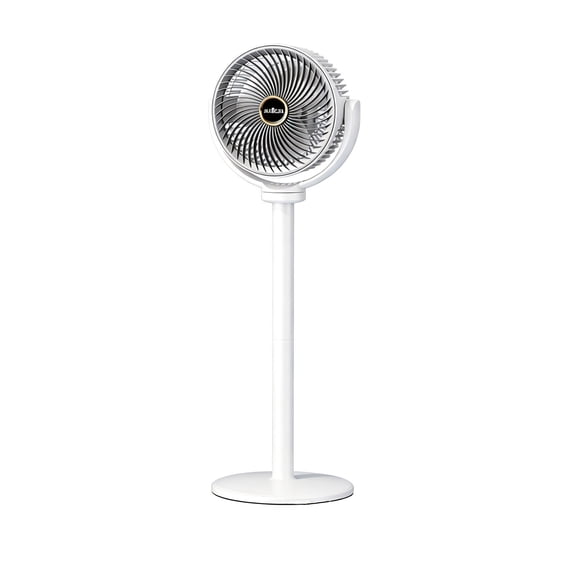 Rechargeable Floor Fan, Strong Wind Adjustable Speed, Portable Table Or Stand Use, Quiet Air Circulation Cooling, Ideal Home Office Bedroom Living Room, White