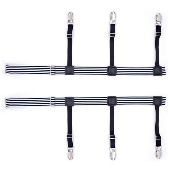 Shirt Clip Suspenders,Men's Shirt Stays Adjustable Shirt Accessory Adjustable Shirt Stays Dependable Performance