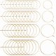 thumbnail image 1 of 1 caja de 80 aros para copas de vino de 25/30/35/40 mm, chapados en oro de 18 quilates, abiertos, redondos, con cuentas, para pendientes, accesorios para hacer joyas, kit de manualidades DIY., 1 of 5