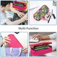 thumbnail image 7 of TEQUAN Large Capacity Pencil Case, Colorful Yelling Zombie Pattern Pencil Pouch 2 Compartments Pencil Bag (Pink), 7 of 7