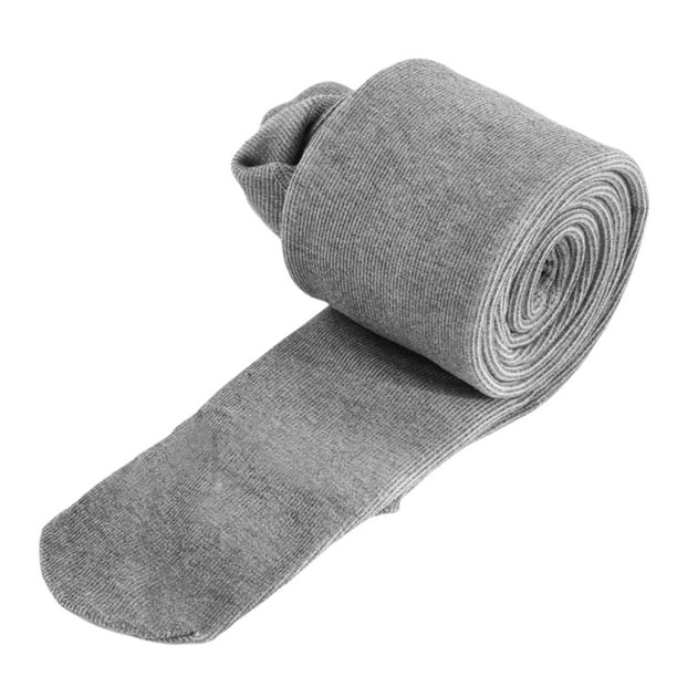 EeaseMX Leggings de otoño e invierno de algodón con hilo, pantalones de cintura alta, informales, para mujer (gris claro)