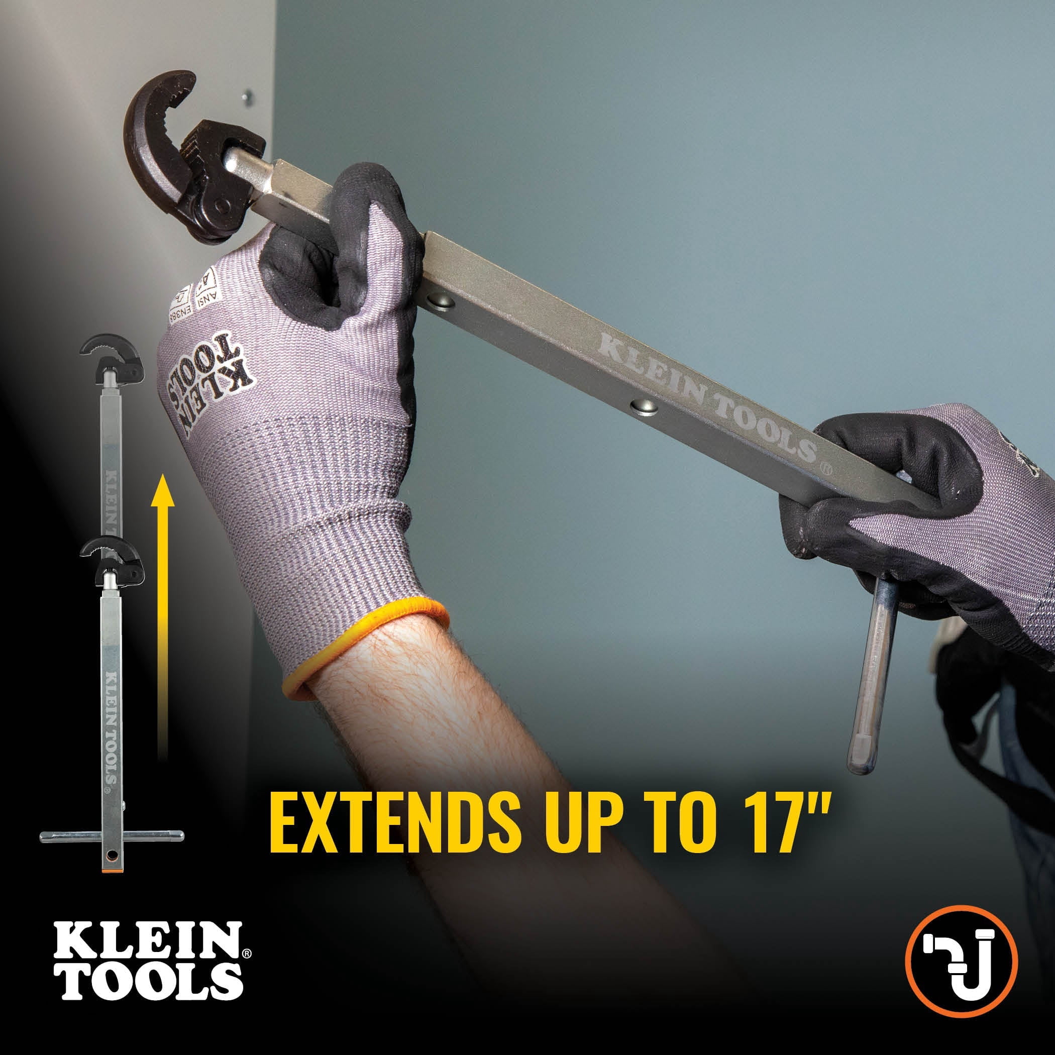 Klein Tools 1-1/4" Telescoping Basin Wrench