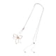 thumbnail image 3 of Collar largo tipo suéter con cadena y adorno en forma de flor, accesorio delicado para mujer Aureato de rosa de plata, 3 of 7