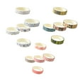 thumbnail image 1 of 15 Rolls Pattern Tape Decor Tapes DIY Wrapping Paper Tapes for Crafts Scrapbook, Holiday Cards Decor, 1 of 5