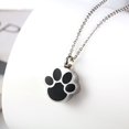 thumbnail image 1 of Joyas conmemorativas de ataúd cinerario Collar de acero inoxidable de titanio europeo y americano Colgante de garra de gato, 1 of 5