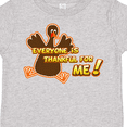 thumbnail image 4 of Inktastic Everyone is Thankful for Me Boys or Girls Toddler T-Shirt, 4 of 5