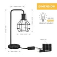 thumbnail image 3 of Bedside Table Lamp, Room Lighting, Marble Base Black, 3 of 3