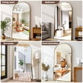 thumbnail image 5 of Anyrose 78"x 38" Arched Full Length Mirror Full Body Wall Mirrors, Gold, 5 of 8