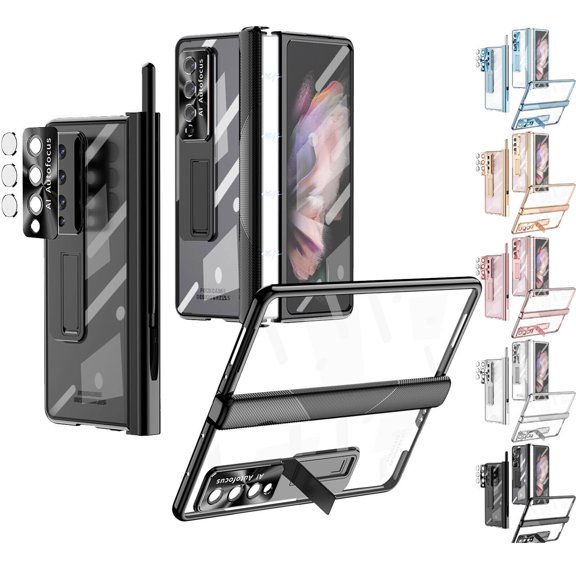 For Samsung Galaxy Z Fold 4 5G Magnetic Hinge Screen Camera Kickstand Protective Case Cover