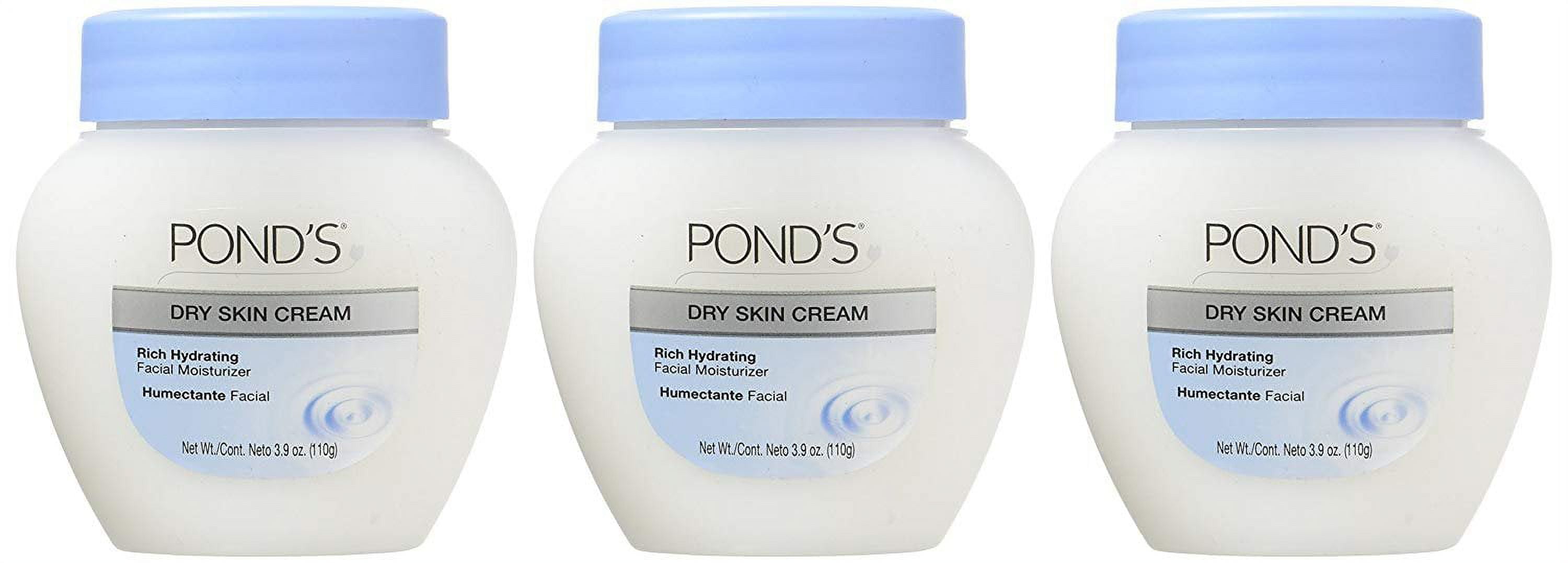 Ponds Dry Skin Cream Rich Hydrating Skin Cream 3.9 oz, 3 Pack