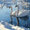 Swan, variant on Colorful Forest Tree Canvas Wall Art Home Decor for Living Room Bedroom Office Dining Room Study