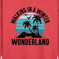 thumbnail image 2 of Instant Message - Walking In A Winter Wonderland Beach - Women's Lightweight French Terry Pullover, 2 of 6