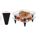 thumbnail image 2 of NentMent - Juego de 4 rejillas para deshidratación, patas elevadoras, soporte de silicona, tapa para aumentar la altura, cesta para freidora de aire apilable de múltiples capas, bandeja para parrilla,, 2 of 5