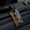 thumbnail image 4 of Dinosaurs Jurassic Collage T-Rex Stegasaurus Rectangle Leather Luggage Card Suitcase Carry-On ID Tag, 4 of 8