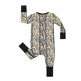 thumbnail image 3 of QEFJNO Bamboo Viscose Baby Boys One-Piece Footies Pajamas, Zipper Romper with Mitten, Footless Sleepers - Forest, 3 of 8