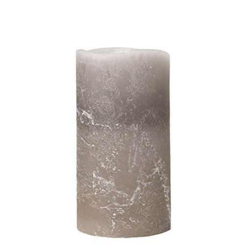 Grey Artisan Distressed Flameless Pillar Candle, 3x6 in. by The Amazing