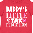 thumbnail image 4 of Inktastic Daddy's Little Tax Deduction Pink Hearts Boys or Girls Toddler T-Shirt, 4 of 5