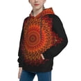 thumbnail image 2 of Kdxio Mandala Pattern Boys Athletic Unisex Boys Girls Hoodie with Pocket Sweatshirts-Medium, 2 of 6