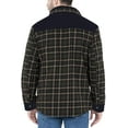 thumbnail image 5 of Niumike Outdoor Casual Vintage Long Sleeve Plaid Flannel Button Down Shirt Jacket for Men, 5 of 7