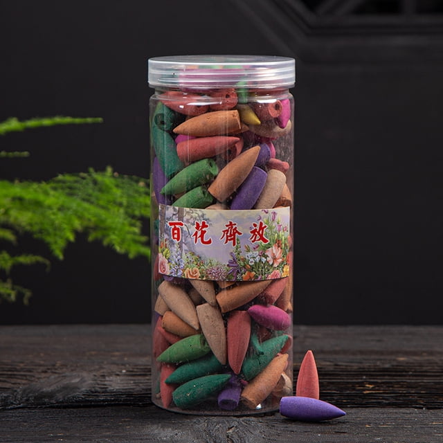 Xiao Hua 168 conos de incienso de reflujo con aromas naturales, conos de incienso de cascada para spa, yoga, relajación, sabores variados.